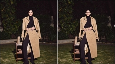 Sonam played muse to fashion designer house Moschino and picked a winter wear from the shelves of the designer house. (Instagram/@sonamkapoor) Sonam played muse to fashion designer house Moschino and picked a winter wear from the shelves of the designer house. (Instagram/@sonamkapoor)
