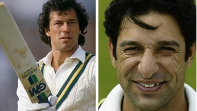 Imran Khan(left): Wasim Akram (getty images)
