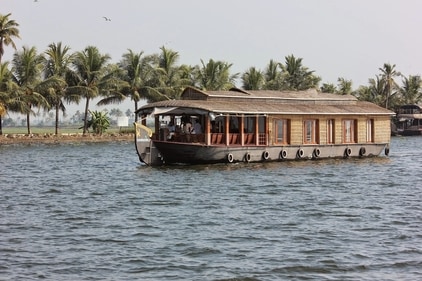 For a distinctive experience, you might host your ceremony on one of the contemporary houseboats of Kerala. (pixabay)