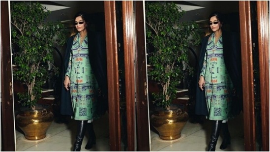 Sonam is on a spree of sharing snippets from her fashion diaries. A day back, she splashed a lot of winter warmth on Instagram in a stunning ensemble.(Instagram/@sonamkapoor)