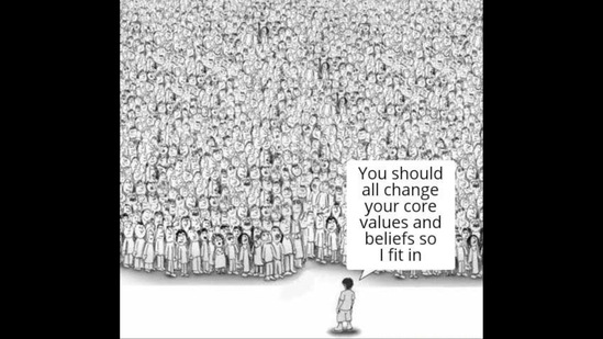 Harsh Goenka shared this image on Twitter and explained why it's okay to be different. (Twitter/@hvgoenka) Harsh Goenka shared this image on Twitter and explained why it's okay to be different. (Twitter/@hvgoenka)
