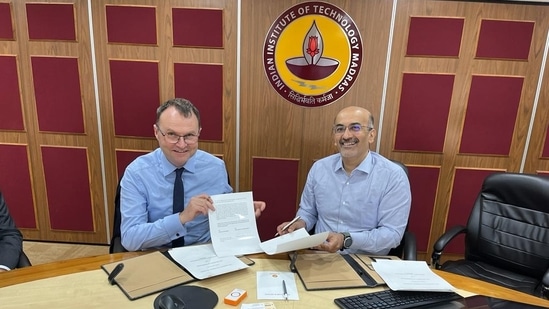 Professor V. Kamakoti, Director, IIT Madras, and Professor Adam Tickell, Vice-Chancellor and Principal, University of Birmingham, have signed a collaborative statement of intent