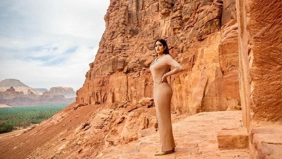 In her Instagram caption, the actor had written, “A journey through a living museum of preserved tombs, sandstone outcrops, historic dwellings, and monuments, both natural and human-made, that hold 200,000 years of largely unexplored human history.”