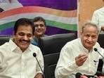 File image of Congress general secretary KC Venugopal and Rajasthan CM Ashok Gehlot (PTI) File image of Congress general secretary KC Venugopal and Rajasthan CM Ashok Gehlot (PTI)