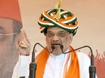 Amit Shah addressed poll rallies in his and PM Modi’s home state Gujarat, which will vote for the assembly elections in two phases on December 1 and 5. (ANI)