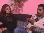 Abhishek Bachchan with Aishwarya Rai during a 2010 interview. 