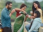 Ajay Devgn's film Drishyam 2 has entered the <span class='webrupee'>₹</span>100 crore club. Ajay Devgn's film Drishyam 2 has entered the <span class='webrupee'>₹</span>100 crore club.