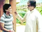 Late comedian Raju Srivastav and Amitabh Bachchan in an old photo. Late comedian Raju Srivastav and Amitabh Bachchan in an old photo.