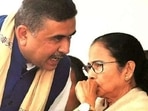 West Bengal chief minister Mamata Banerjee with leader of the opposition Suvendu Adhikari. West Bengal chief minister Mamata Banerjee with leader of the opposition Suvendu Adhikari.
