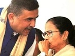 West Bengal chief minister Mamata Banerjee with leader of the opposition Suvendu Adhikari. (File) West Bengal chief minister Mamata Banerjee with leader of the opposition Suvendu Adhikari. (File)