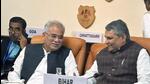 Chhattisgarh CM Bhupesh Baghel and Bihar’s finance minister Vijay Kumar Chaudhary attend the meeting for the upcoming Union Budget 2023-24 in New Delhi on Friday. (ANI) Chhattisgarh CM Bhupesh Baghel and Bihar’s finance minister Vijay Kumar Chaudhary attend the meeting for the upcoming Union Budget 2023-24 in New Delhi on Friday. (ANI)