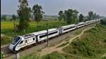 The Sri Vaishno Devi Katra Vande Bharat Express train. (Gurpreet Singh/ HT File Photo) The Sri Vaishno Devi Katra Vande Bharat Express train. (Gurpreet Singh/ HT File Photo)