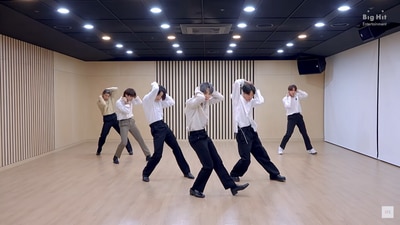 BTS choreography on dynamite. (YouTube/@BANGTANTV) BTS choreography on dynamite. (YouTube/@BANGTANTV)