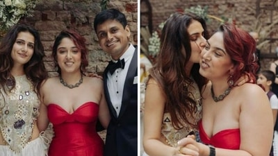 Fatima Sana Shaikh with Ira Khan and Nupur Shikhare. Fatima Sana Shaikh with Ira Khan and Nupur Shikhare.