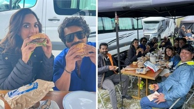 Kiara Advani with Ram Charan in New Zealand to shoot for RC 15. Kiara Advani with Ram Charan in New Zealand to shoot for RC 15.