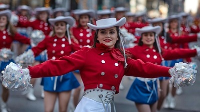 Performers at the Macy's Thanksgiving Day Parade in New York.(AP) Performers at the Macy's Thanksgiving Day Parade in New York.(AP)