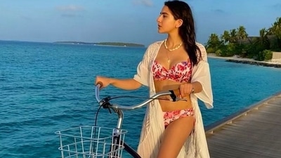Sara Ali Khan enjoys her vacation. Sara Ali Khan enjoys her vacation.