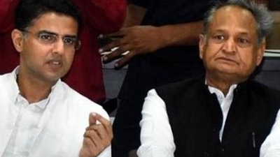 Rajasthan CM Ashok Gehlot (right) with former deputy chief minister Sachin Pilot (left). (File image) Rajasthan CM Ashok Gehlot (right) with former deputy chief minister Sachin Pilot (left). (File image)