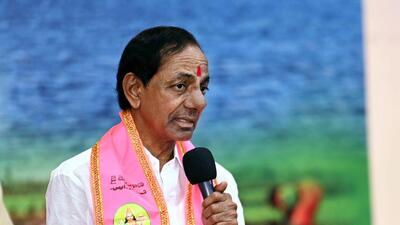 Telangana CM K Chandrasekhar Rao addresses the Bharat Rashtra Samithi (BRS) general body meeting, at Telangana Bhavan, in Hyderabad. (ANI) Telangana CM K Chandrasekhar Rao addresses the Bharat Rashtra Samithi (BRS) general body meeting, at Telangana Bhavan, in Hyderabad. (ANI)