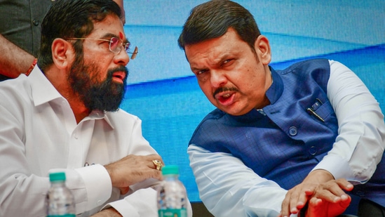 Eknath Shinde and Devendra Fadnavis have commented on the fresh controversy (HT FILE PHOTO)