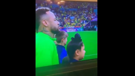 Neymar comes with a Sikh boy for national anthem.(Instagram/@sikhexpo) Neymar comes with a Sikh boy for national anthem.(Instagram/@sikhexpo)