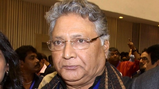 Vikram Gokhale admitted to a Pune hospital due to health complications. (PTI Photo/Manvender Vashist)(PTI)