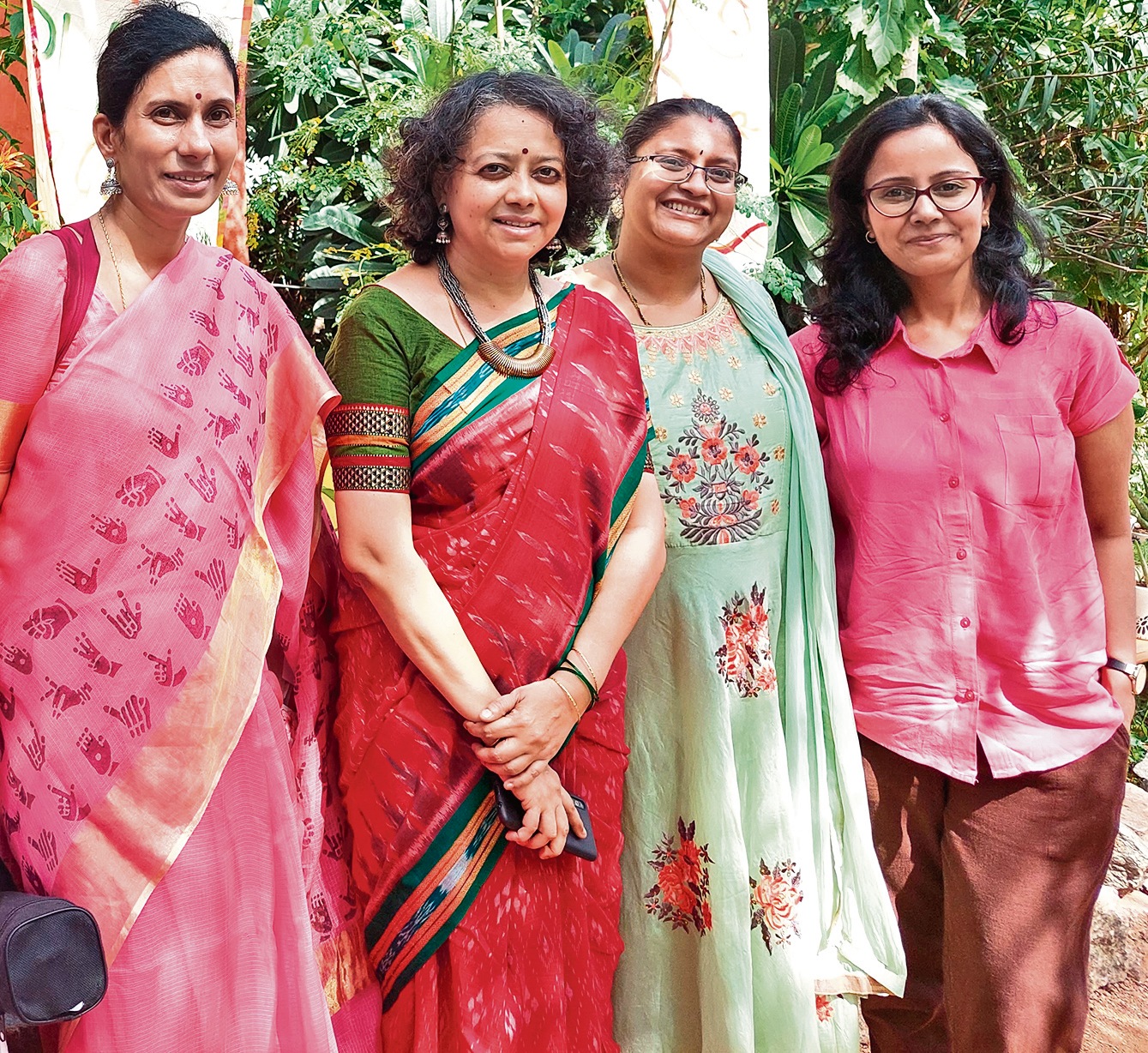 Storytellers Lalitha Shastry, Meghana Bommatanahalli, Krishna Chaitanya and Kshamatha Chepuri are the core team members of the Hyderabad Storytellers Association. Storytellers Lalitha Shastry, Meghana Bommatanahalli, Krishna Chaitanya and Kshamatha Chepuri are the core team members of the Hyderabad Storytellers Association.