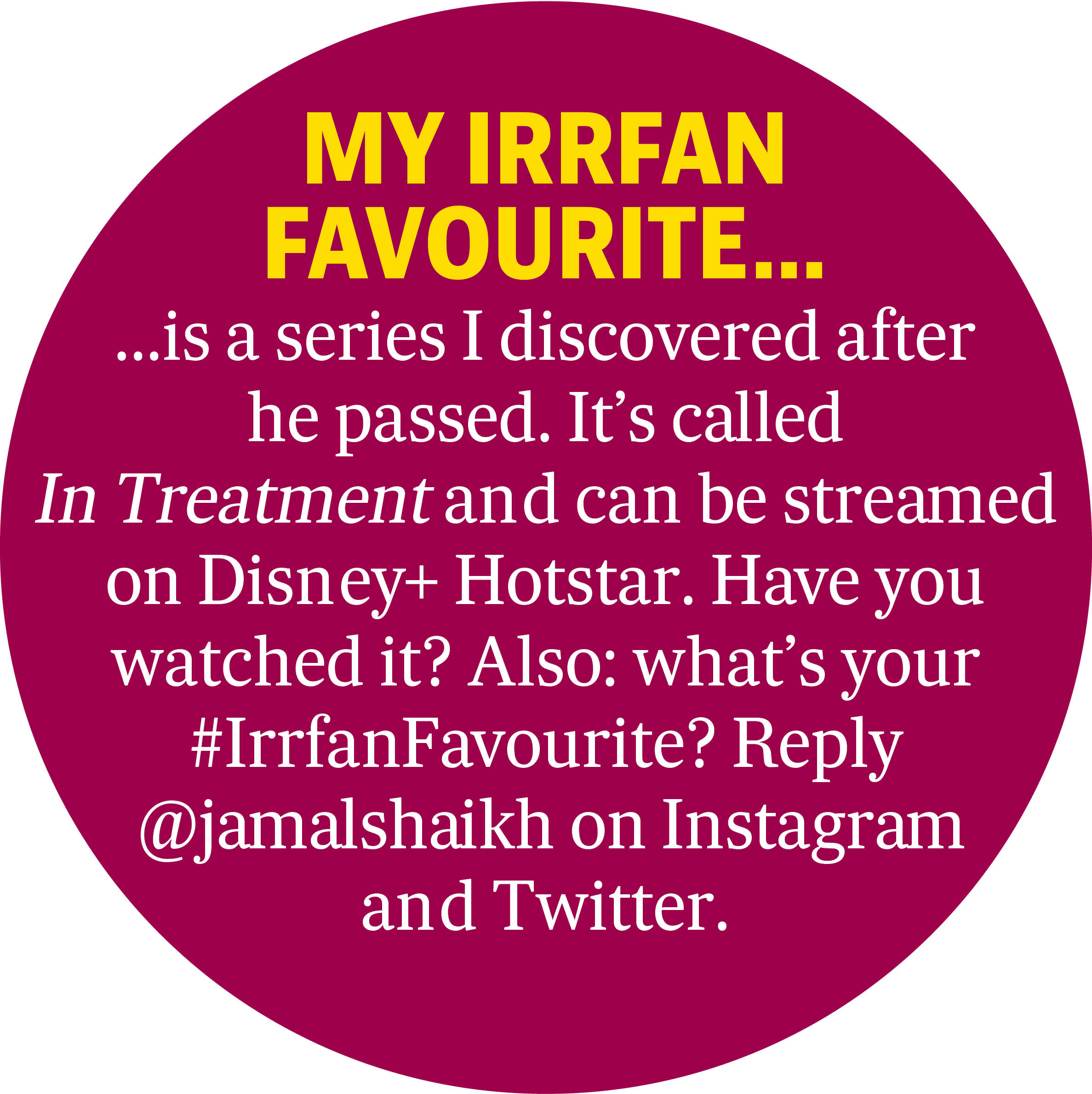 Send in your favourite Irrfan Khan movies and series Send in your favourite Irrfan Khan movies and series