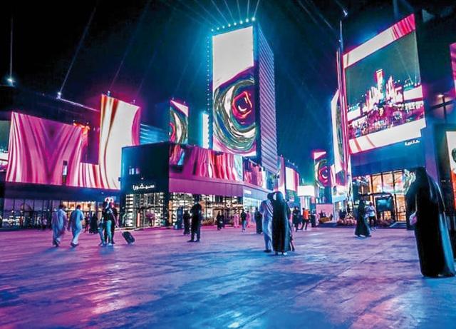 Boulevard Riyadh City or BLVD RUH (below) is an entertainment hub Boulevard Riyadh City or BLVD RUH (below) is an entertainment hub