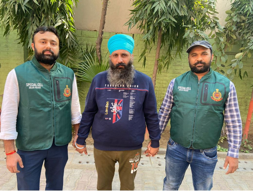 Rajwinder Singh, arrested by Delhi Police Special Cell, for allegedly killing a woman in Australia in 2018. (Photo/Delhi Police)