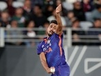 Umran Malik bowls during the first one-day international cricket match between New Zealand and India at Eden Park Umran Malik bowls during the first one-day international cricket match between New Zealand and India at Eden Park