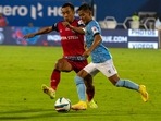 Lallianzuala Chhangte in action for Mumbai City FC.(PTI) Lallianzuala Chhangte in action for Mumbai City FC.(PTI)