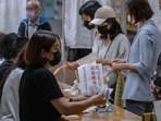 Taiwan Elections: Voters at a polling station during local elections in Taipei, Taiwan. Taiwan Elections: Voters at a polling station during local elections in Taipei, Taiwan.