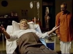 Vikram Gokhale and Nana Patekar in a still from the 2016 film Natsamrat.