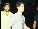 Sonam Kapoor, Aryan Khan and Karan Johar at his Mumbai restaurant. Sonam Kapoor, Aryan Khan and Karan Johar at his Mumbai restaurant.