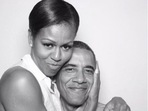 Michelle Obama and Barack Obama share candid poses in an adorable collage. (Instagram) Michelle Obama and Barack Obama share candid poses in an adorable collage. (Instagram)
