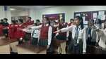 Students of GD Goenka Public School administered oath on Constitution day on Saturday (HT Photo) Students of GD Goenka Public School administered oath on Constitution day on Saturday (HT Photo)