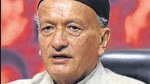 New Delhi, India- May 8, 2016: Former Chief Minister Uttarakhand and member of parliament Lok Sabha from Nainital-Udham Singh Nagar Bhagat Singh Koshyari address a press conference on the issue on Uttarakhand legislative assembly on 10 May to test whether unseated Congress government led by Harish Rawat enjoys confidence of majority votes on the floor of the House is unprecedented in more ways than one. At BJP HQ in New Delhi, India on Sunday, May 8, 2016. ( Photo by Sonu Mehta/Hindustan Times) (Hindustan Times) New Delhi, India- May 8, 2016: Former Chief Minister Uttarakhand and member of parliament Lok Sabha from Nainital-Udham Singh Nagar Bhagat Singh Koshyari address a press conference on the issue on Uttarakhand legislative assembly on 10 May to test whether unseated Congress government led by Harish Rawat enjoys confidence of majority votes on the floor of the House is unprecedented in more ways than one. At BJP HQ in New Delhi, India on Sunday, May 8, 2016. ( Photo by Sonu Mehta/Hindustan Times) (Hindustan Times)