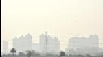 Greater Noida, India- November 25, 2022: A view of skyscrapers engulfed in smog amid rising air pollution levels, in Greater Noida, India, on Friday, November 25, 2022. (Photo by Sunil Ghosh / Hindustan Times) (Hindustan Times) Greater Noida, India- November 25, 2022: A view of skyscrapers engulfed in smog amid rising air pollution levels, in Greater Noida, India, on Friday, November 25, 2022. (Photo by Sunil Ghosh / Hindustan Times) (Hindustan Times)