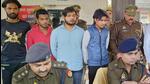 Ghaziabad, India - November 26 2022: Ghaziabad Police addressing the media about raid and bursting an illegal weapon factory and arrest of four accused in the case, in Ghaziabad, India on Saturday, November 26, 2022. (Photo by /Hindustan Times) Ghaziabad, India - November 26 2022: Ghaziabad Police addressing the media about raid and bursting an illegal weapon factory and arrest of four accused in the case, in Ghaziabad, India on Saturday, November 26, 2022. (Photo by /Hindustan Times)
