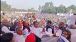 RLD president Jayant Choudhary and Azad Samaj Party chief Chandrashekhar Azad at their joint rally in Khatauli. (HT photo) RLD president Jayant Choudhary and Azad Samaj Party chief Chandrashekhar Azad at their joint rally in Khatauli. (HT photo)