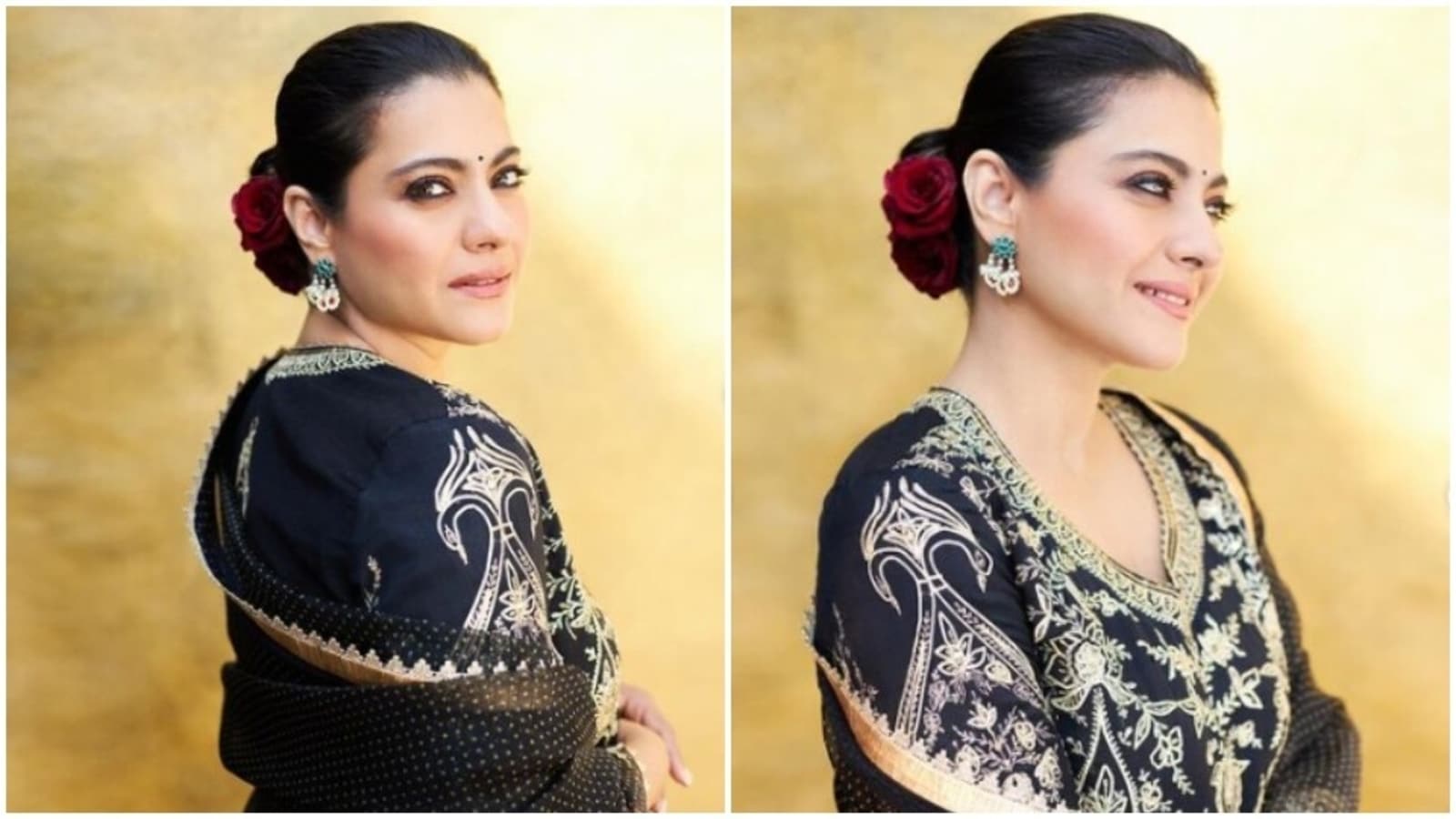 kajol-in-a-stunning-salwar-suit-and-a-rose-in-her-hair-is-a-vintage-dream