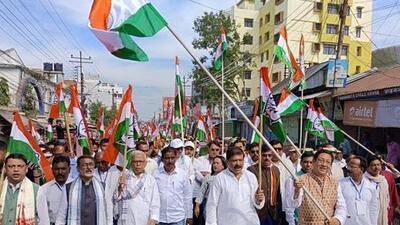 Congress alleged that it was supporters of the Bharatiya Janata Party (BJP) who attacked them (Twitter/Representative Photo) Congress alleged that it was supporters of the Bharatiya Janata Party (BJP) who attacked them (Twitter/Representative Photo)