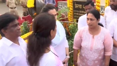 Family members of the policemen, who lost their lives during the November 2008 attacks, also paid tributes to the martyrs. (ANI)