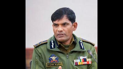 Additional director general of police (Kashmir Zone) Vijay Kumar interacts with the media in Srinagar on Saturday. (PTI) Additional director general of police (Kashmir Zone) Vijay Kumar interacts with the media in Srinagar on Saturday. (PTI)