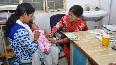 Around 4000 children in the age group of 6 months to 9 months will get the vaccine for the first time earlier than suggested in the universal vaccination programme. (HT PHOTO) Around 4000 children in the age group of 6 months to 9 months will get the vaccine for the first time earlier than suggested in the universal vaccination programme. (HT PHOTO)