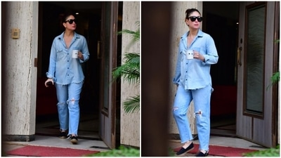 Kareena Kapoor rocks a shirt and denim look for the weekend (HT Photos/Varinder Chawla) Kareena Kapoor rocks a shirt and denim look for the weekend (HT Photos/Varinder Chawla)