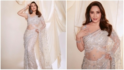 Madhuri Dixit has been acing all her traditional looks on the show Jhalak Dikhla Jaa which she is currently judging. She is the ultimate epitome of grace and elegance and her Instagram handle has proof. Once again, giving fans a chance to go gaga over her, she dropped a series of images that will surely leave you captivated. (Instagram/@stylebyami) Madhuri Dixit has been acing all her traditional looks on the show Jhalak Dikhla Jaa which she is currently judging. She is the ultimate epitome of grace and elegance and her Instagram handle has proof. Once again, giving fans a chance to go gaga over her, she dropped a series of images that will surely leave you captivated. (Instagram/@stylebyami)