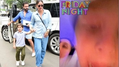 Kareena Kapoor shared pictures as she watched Harry Potter film with Taimur Ali Khan. Kareena Kapoor shared pictures as she watched Harry Potter film with Taimur Ali Khan.