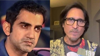 Gautam Gambhir; PCB chief Ramiz Raja Gautam Gambhir; PCB chief Ramiz Raja